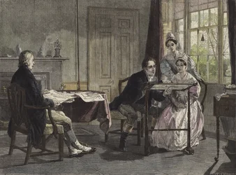 George Stephenson in Darlington in 1823